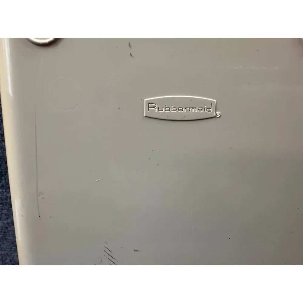 Plastic Tissue Box Cover Beige Rectangular Used Cleaning Required
